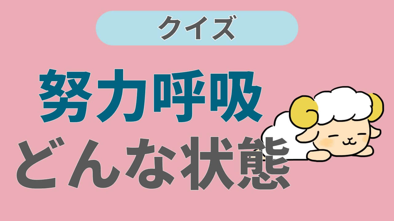 クスマウル呼吸やチェーンストークス呼吸とは 呼吸パターンは 疾患は クイズで学ぶ コキュトレ