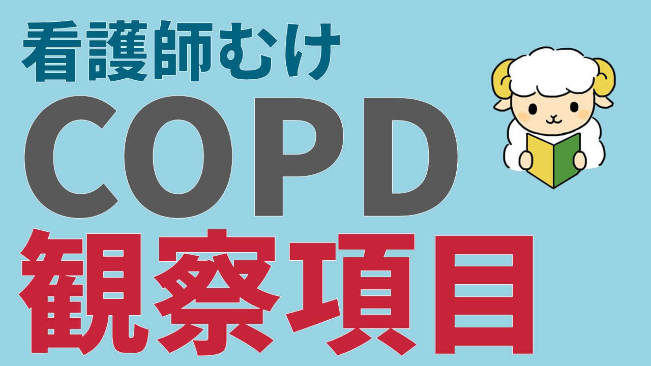 COPDの看護で必要な看護計画：観察項目、ケア項目、教育項目